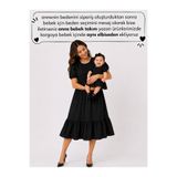 Kıvırcıkyoga ANNE KIZ - BEBEK ELBİSE TAKIMI