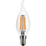 Kıvrık Buji Filament Edison Tip Rustik Şeffaf Cam Ampul 8 W Led Ampul - Günışığı Erd-36 Beyaz
