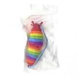 Kivrilabilen Renkli Plastik Salyangoz Anahtarlik Kirmizi