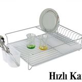 Kiwa armin tek katlı metal tabaklık - bulaşık sepeti