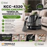 Kiwi 1400 ml Temiz Su DEPOSU,650 W Motor Gücü ile Siyah Koltuk ve Halı Yıkama MAKINESI-(KCCX4320)