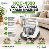 Kiwi 650 Watt Motor Gücü,hem Kuru Hem De Islak Vakum Özelliği ,beyaz Koltuk ve Halı Yıkama MAKINESI-(KCCQ4320 )