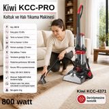 Kiwi 800 Watt Gücünde KCC-4371 Pro Bağlanabilir Koltuk Temizleme Başlıklı Dikey Halı Yıkama Leke Çıkartma Makinesi+ Mutfak Tartısı Hediye - Siyah - Kırmızı