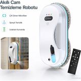 Kiwi Akıllı Cam Silme Robotu Otomatik Su Püskürtmeli Uzaktan Kumandalı Vakumlu Cam Temizleyici Makinesi