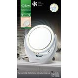 Kiwi Ayarlanabilir LED Işıklı Makyaj Aynası Beyaz Fanlı Yuvarlak Tasarım ile Günlük Kullanım
