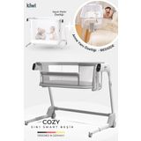 Kiwi Cozy Premium 3İn1 Ağlamaya Duyarlı Anne Yanı Beşik Park Yatak White Noise Ile Kesintisiz Uyku