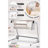 Kiwi Cozy Premium 3in1 Ağlamaya Duyarlı, Otomatik Sallanır, Anne Yanı Beşik, Park Yatak ve Oyun Parkı