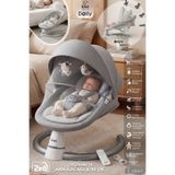Kiwi Dolly 2in1 Otomatik Sallanan Kademe Ayarlı Beşik ve Anakucağı -Gray
