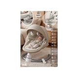 Kiwi Dolly 2in1 Otomatik Sallanan Kademe Ayarlı Beşik ve Anakucağı- Light Brown - Bej
