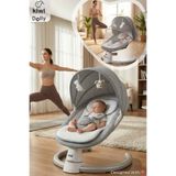 Kiwi Dollyplus 2in1 Otomatik Sallanan Kademe Ayarlı Beşik ve Anakucağı - Gri