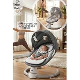 Kiwi Dollyplus 2in1 Otomatik Sallanan Kademe Ayarlı Beşik ve Anakucağı - Siyah