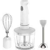 Kiwi Kc-8219H Güçlü 500W Beyaz El Blender Seti – Parçalama Ve Çırpma Deneyimi, Paslanmaz Çelik Bıçak