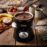 Kiwi KCF-5940 Çikolata Fondü Makinesi 300 ml Siyah Paslanmaz Çelik Hızlı Isınma ve Kolay Kullanım