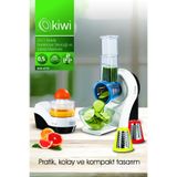 Kiwi KIM-4710 2'si 1 Arada Narenciye Sıkacağı ve Salata Yapma Makinesi