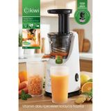 Kiwi KJ-1935 Slow Juicer - Yavaş Meyve Sıkacağı | 200W & 700 ml Hazne & Düşük Devir (40–70 Rpm) - Beyaz