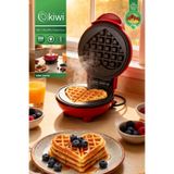 Kiwi KSM-2401W Mini Waffle Makinesi | Yapışmaz Plaka & Pratik Kullanım