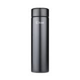 Kiwi KT-8633 Akıllı Dijital Termos 480 ml - LED Sıcaklık Göstergeli 304 Paslanmaz Çelik Süzgeçli Çay Kahve Termosu, Sızdırmaz Isı Koruyucu Renkli Isı Dereceli Mat Siyah Seyahat Mug Matarası