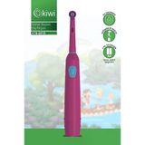 Kiwi KTB-6019 Döner Başlıklı Plak Giderici Pilli Beyaz Bordo Diş Fırçası