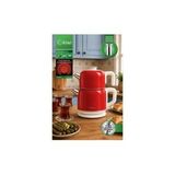 Kiwi KTM-2921 Paslanmaz Çelik Çay Makinesi | 1800W & 2.2 L Su Isıtıcı & 1.2 L Demlik & 90°c Sıcak Tu