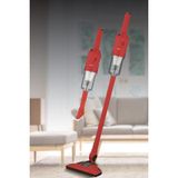 Kiwi KVC-4108 Dikey Elektrikli Süpürge Kırmızı 0.5 Litre Toz Haznesi ile Güçlü ve Sessiz Temizlik