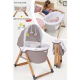 Kiwi KW-2001 Kahve Sleeper Anne Yanı Reflü Ayarlı Park Beşik