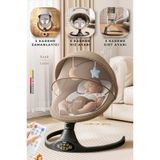 Kiwi Serenity Otomatik Sallanan Ana Kucağı, Uzaktan Kumanda - Bluetooth Müzik 0-15 KG, Elektrikli Beşik
