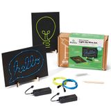 KiwiCo Işıklı Tel Sanat Kiti - DIY Elektrominesans İşaretler, Çocuklar için Eğlenceli Eğitim Bilimi El Sanatları | EL Telleri, Pil Paketleri, Tasarım Şablonları ve Talimatları içerir | Kendi Neon