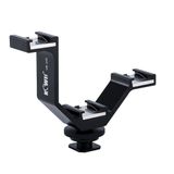 Kiwifotos VB-105 V-Bracket Üçlü Flaş Tutucu