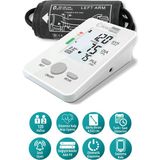 Kiwimed Dijital Tansiyon Aleti Üst Koldan Ölçer , Nabız Ölçer, 2 x 120 Ölçüm Hafıza Saklama Çantalı