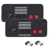 KIWITATA NES Retro Oyun için Kablosuz USB Kontrol Cihazı, 2 Paket Şarj Edilebilir Kablosuz NES Uzaktan Kumandalı Klasik USB PC Oyun Pedi Kontrolörü Windows PC MAC Raspberry Pi için