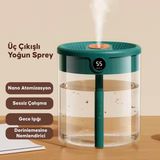 Kiwitime 2 Litre Ultrasonic Otomatik Hava Nemlendirici Buhar Makinesi Oda Nemlendirici Aroma Difüzörü Venandin F18 - Yeşil