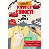 Kıyafet Etiketi - Okul Kıyafetlerine Kişiye Özel 30 Saniyede Kolay Uygulama Yıkanabilir Arabalar - Çok Renkli - Kumaş Etiketi - 40x13mm