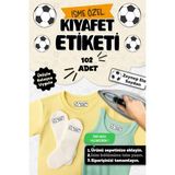 Kıyafet Etiketi - Okul Kıyafetlerine Kişiye Özel 30 Saniyede Kolay Uygulama Yıkanabilir -Beşiktaş - Çok Renkli - Kumaş Etiketi - 40x13mm