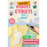 Kıyafet Etiketi - Okul Kıyafetlerine Kişiye Özel 30 Saniyede Kolay Uygulama Yıkanabilir - Elisa - Çok Renkli - Kumaş Etiketi - 40x13mm