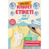 Kıyafet Etiketi - Okul Kıyafetlerine Kişiye Özel 30 Saniyede Kolay Uygulama Yıkanabilir Elisa Etiket - Çok Renkli - Kumaş Etiketi - 40x13mm