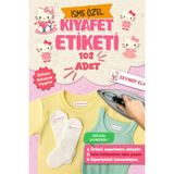 Kıyafet Etiketi - Okul Kıyafetlerine Kişiye Özel 30 Saniyede Kolay Uygulama Yıkanabilir - Hello Kety - Çok Renkli - Kumaş Etiketi - 40x13mm