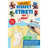 Kıyafet Etiketi - Okul Kıyafetlerine Kişiye Özel 30 Saniyede Kolay Uygulama Yıkanabilir - Kahramanl - Çok Renkli - Kumaş Etiketi - 40x13mm