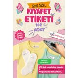 Kıyafet Etiketi - Okul Kıyafetlerine Kişiye Özel 30 Saniyede Kolay Uygulama Yıkanabilir - Kelebekler - Çok Renkli - Kumaş Etiketi - 40x13mm