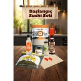 Kiyomi Başlangıç Sushi Seti - Nori, Pirinç Sirkesi , Soya Sos, Sushi Pirinci, Wasabi, Zencefil Turşusu, Mat