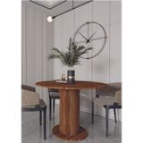 Kiyra Wood Özel Tasarım Yuvarlak Masa Yemek Masası Muftak Masası Çalışma Masası 90x90 cm