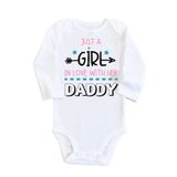 Kız Bebej Beyaz Just A Girl Uzun Kollu Çıtçıtlı Body, 6 Ay