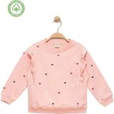 Kız Bebek %100 Pamuk Fırfırlı Pembe Sweatshirt - Kız Bebek&çocuk Giyim - 12 - 18 Ay