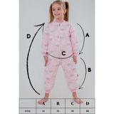 Kız Bebek 2.5 Tog Desenli Uyku Tulumu 2 Yaş - Pembe