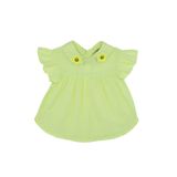 Kız Bebek Aplike Yakalı Sarı Bluz 3 Yaş (98 cm)