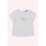 Kız Bebek Baskı Detaylı Beyaz Tişört 0-6 Ay (56-62 cm)