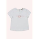 Kız Bebek Baskı Detaylı Beyaz Tişört 12-18 Ay (80-86 cm)