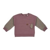 Kız Bebek Baskı Detaylı Gül Kurusu Sweatshirt 12-18 AY (80-86 cm)
