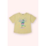 Kız Bebek Baskı Detaylı Sarı Tişört 12-18 Ay (80-86 cm)