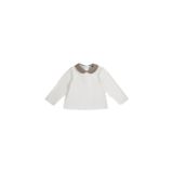 Kız Bebek Bebe Yakalı Ekru Tişört 0-6 Ay (56-62 cm)