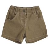 Kız Bebek Beli Lastikli Camel Kot Şort 12-18 AY (80-86 cm)